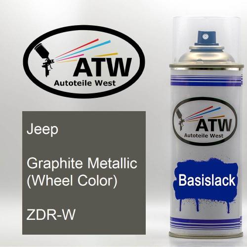 Jeep, Graphite Metallic (Wheel Color), ZDR-W: 400ml Sprühdose, von ATW Autoteile West.